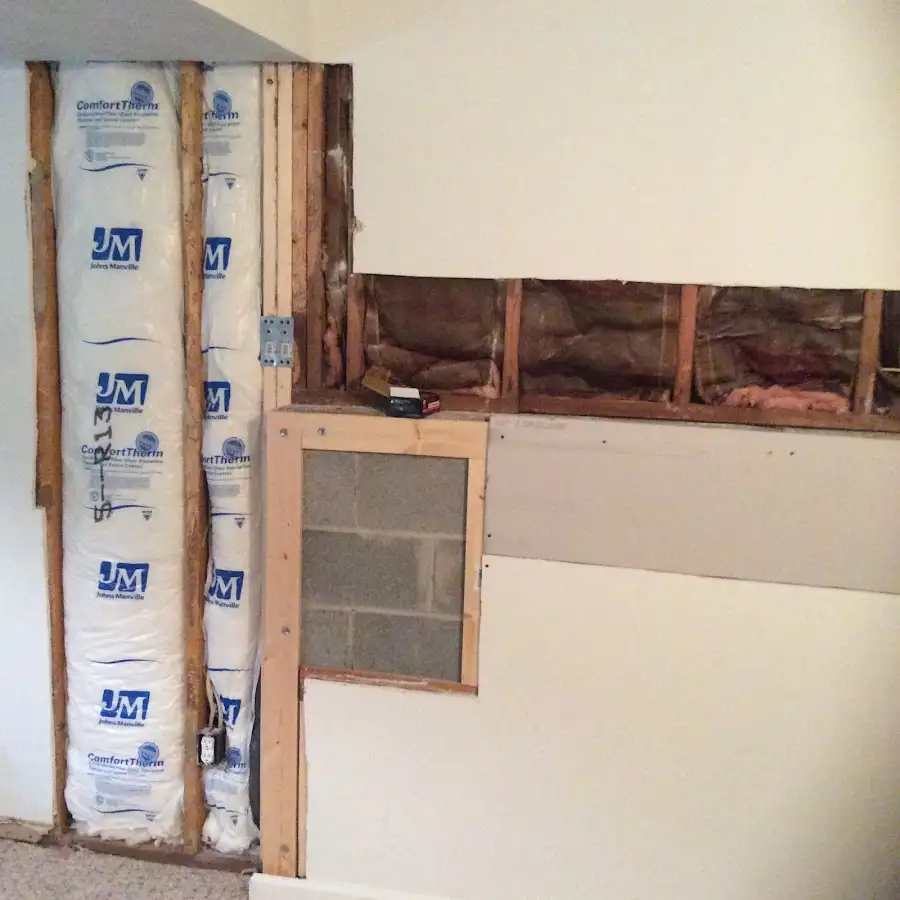 Wall insulation replacement during Contents Cleaning & Restoration in Nanticoke